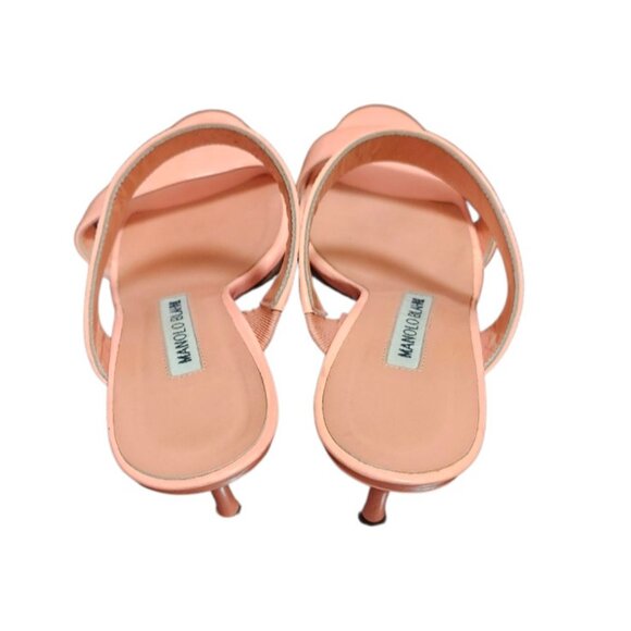 Manolo Blahnik Coral High Heel Shoes Sleek Design Size 36 Made In Italy - Picture 7 of 13
